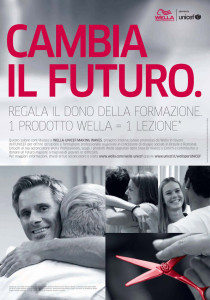 Immagine campagna Wella Unicef 2013